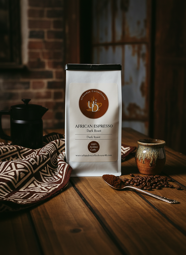 African Espresso Urban with Mudcloth